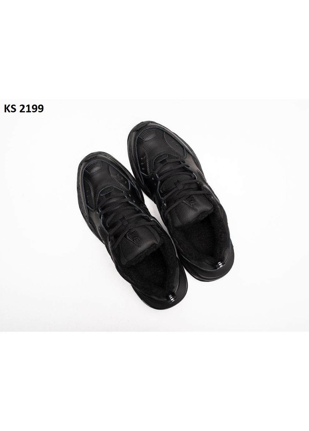 Черные демисезонные кроссовки мужские nike m2k tekno winter black найк м2к текно No Brand