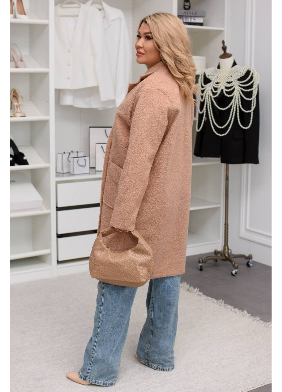 Темно-бежеве демісезонне Жіноче пальто Гермес