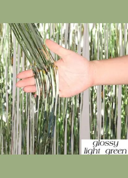 для фотозони 3 м на 1 м салатовий Jannet Дощик (316580329)