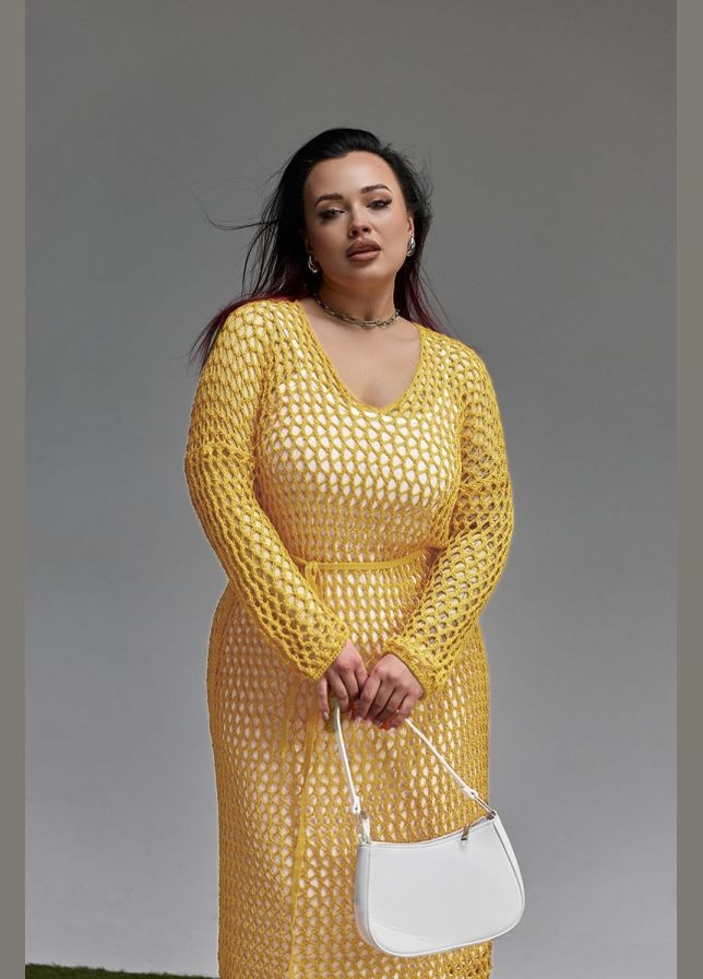 Подовжена туніка-сітка з бавовняної пряжі (2097) Triko Bakh (334710314)