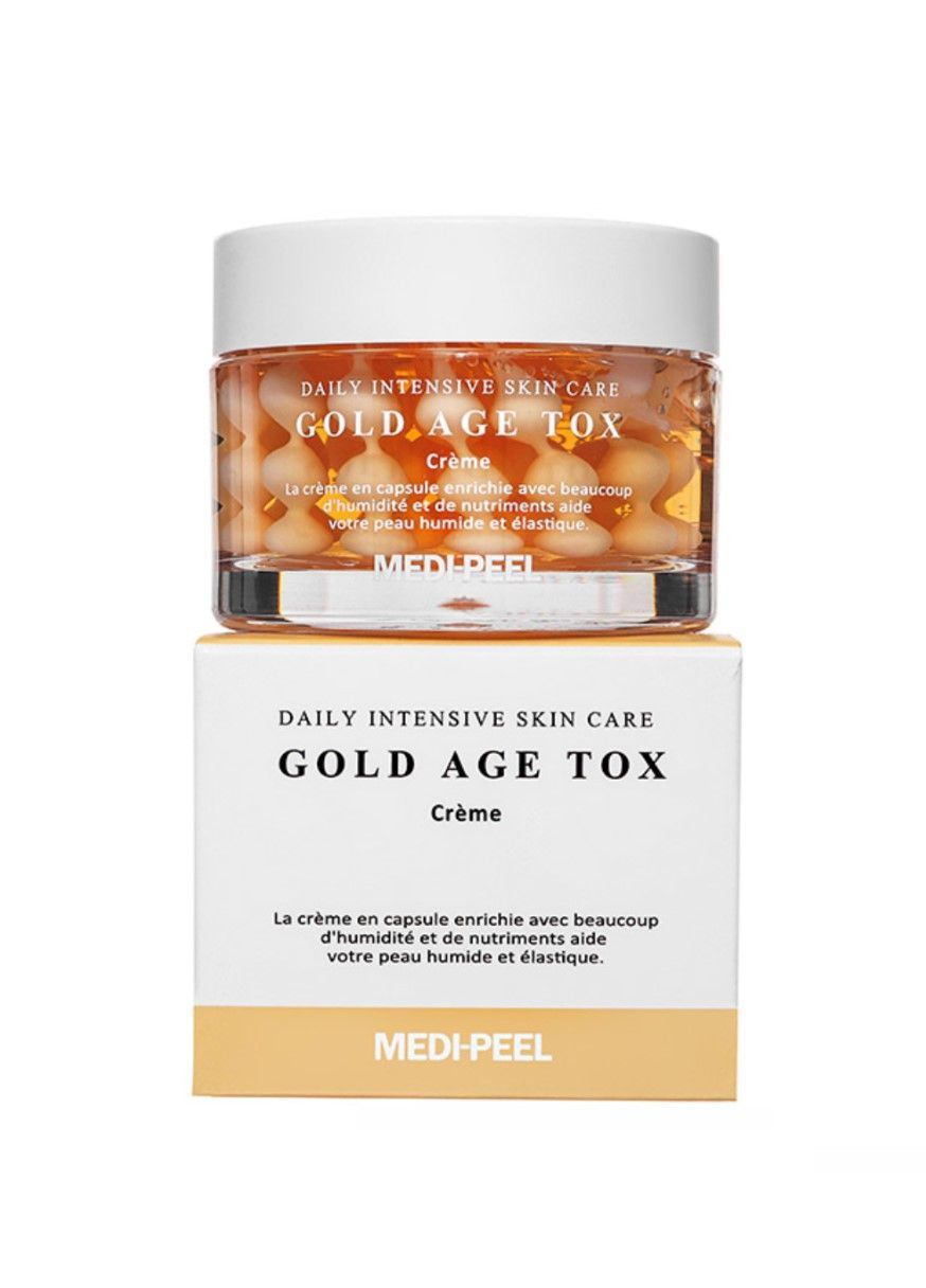 Антивозрастной капсульный крем с экстрактом золотого шелкопряда Gold Age Tox Cream 50 ml Medi-Peel (279851368)