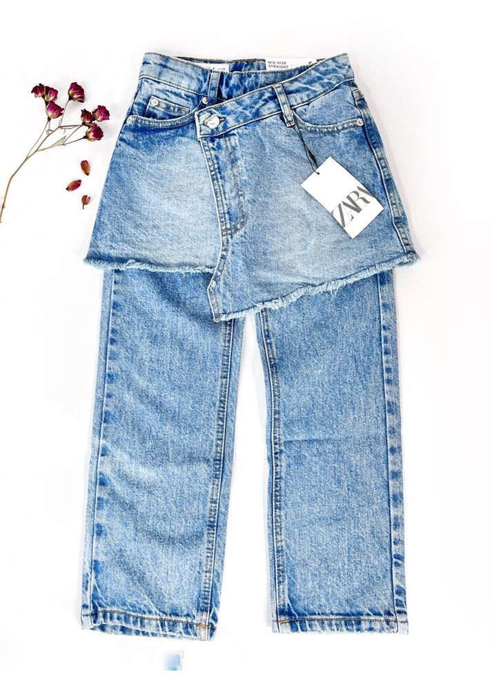 Джинси спідниця 116 cм синій артикул Л1029 Zara (300361186)
