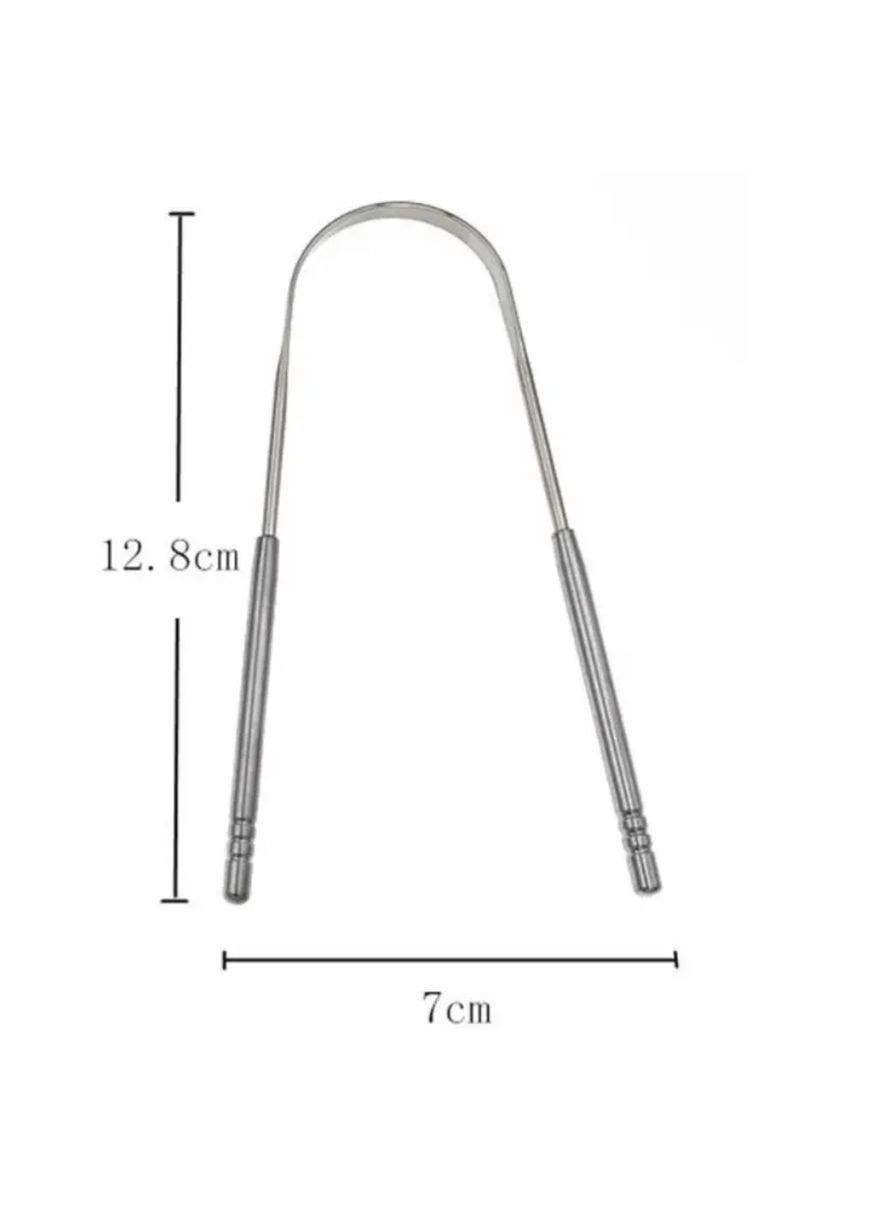 Медичний гігієнічний скребок для чищення язика з нержавіючої сталі 1 шт No Brand (315933210)