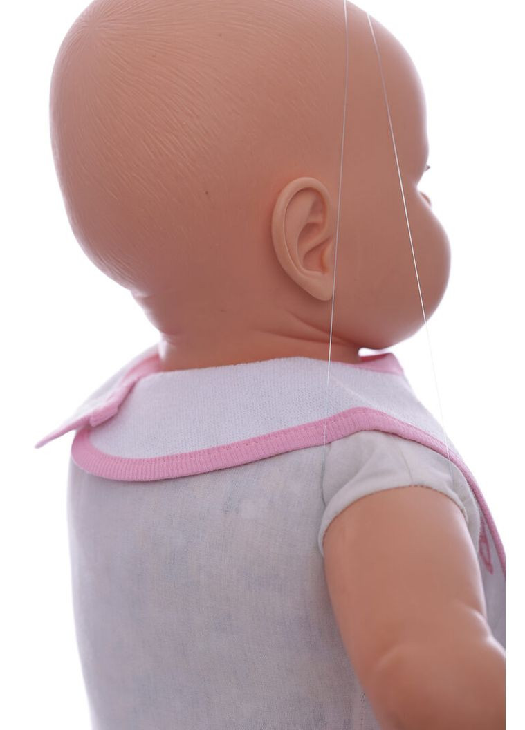 Нагрудник для дівчинки трикотажної пустушки 22*20 см рожевий 9м+ (42108) BABYKROHA (303924617)