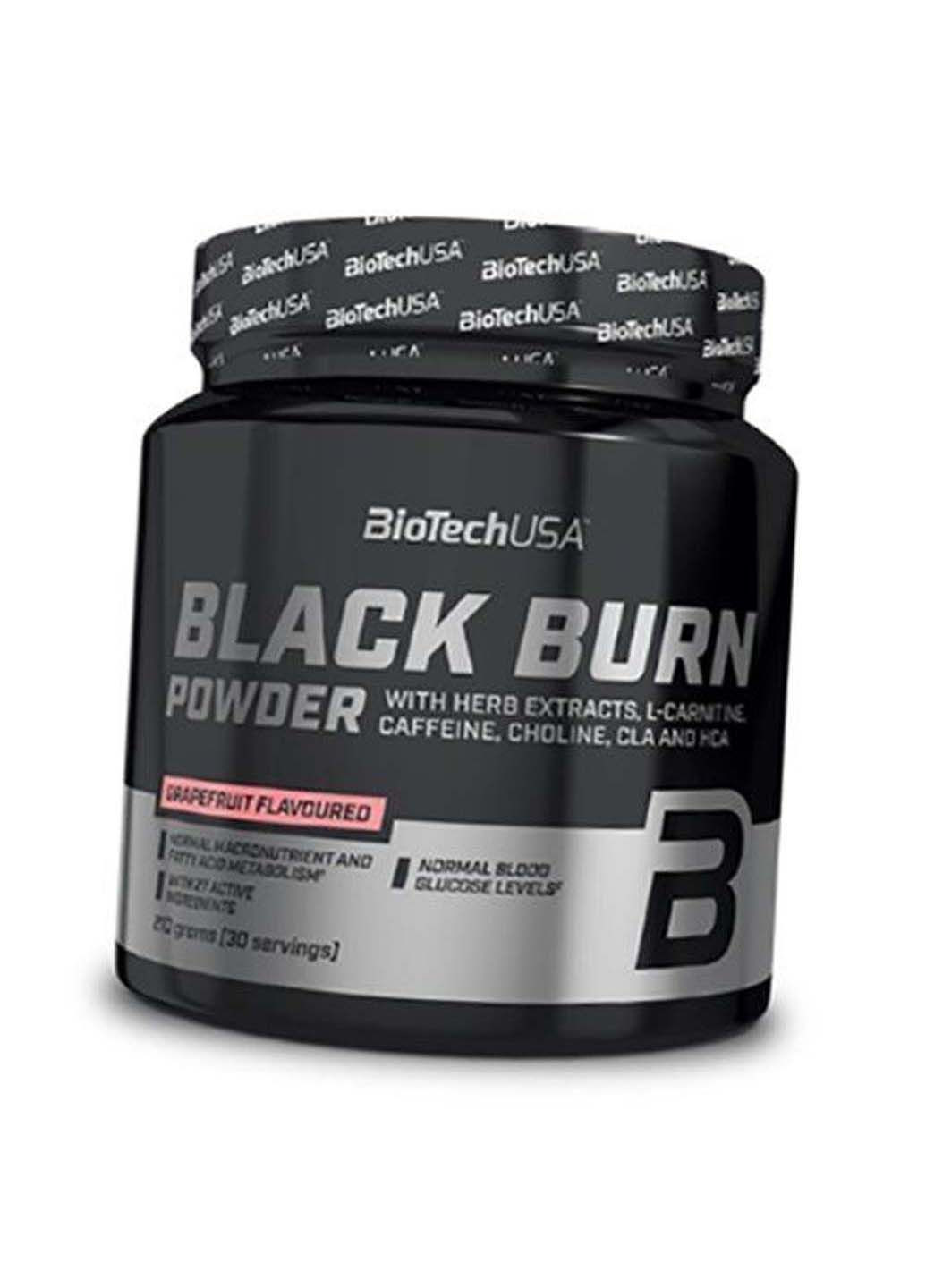 Жироспалювач комплексна формула Black Burn Powder 210г Грейпфрут Biotech (292710597)