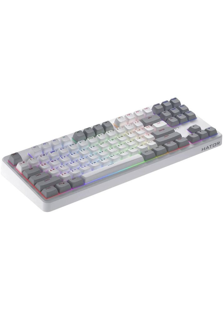 Клавиатура Rockfall 3 Mecha TKL Wireless Orange White (HTK851UA) Hator (327008168)