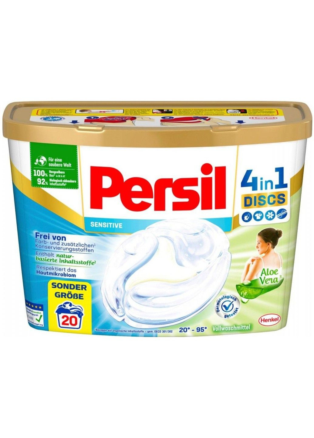 Капсули для прання Discs 4in1 Sensitive 20шт. Persil (285736432)