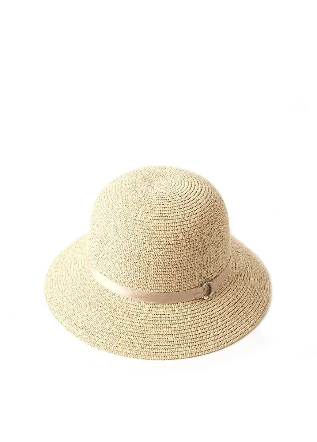 Шляпа со средними полями женская бумага бежевая GABRIEL LuckyLOOK 817-952 (322791296)
