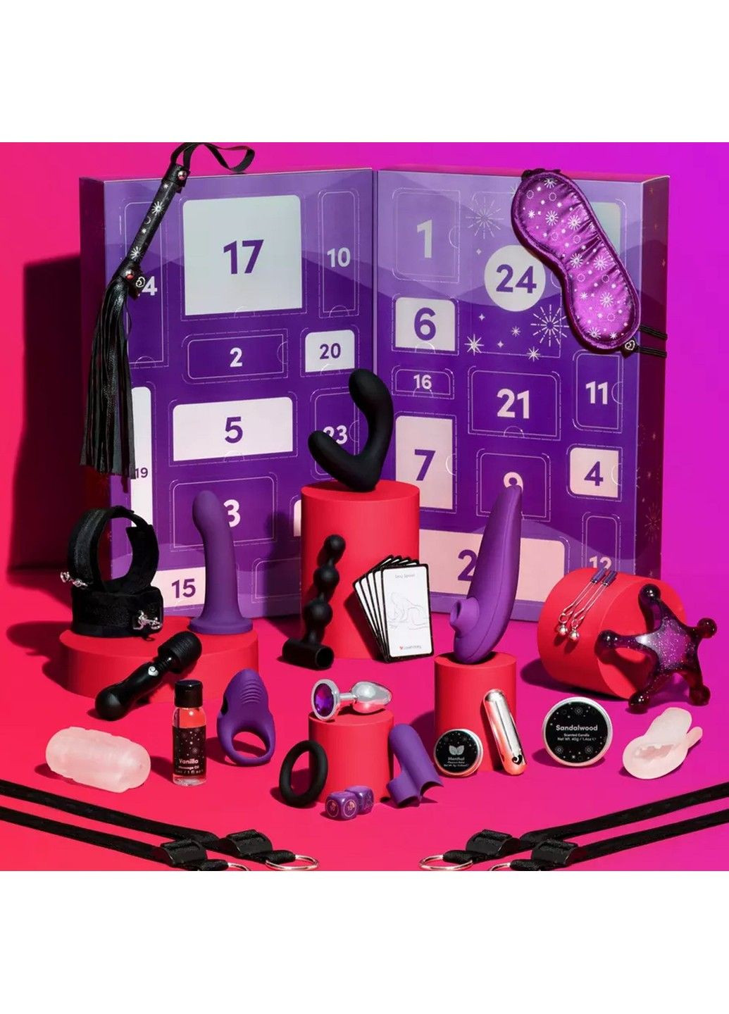 Адвент календар (24 предмети) Lovehoney Couple's Advent Calendar Фіолетовий Womanizer (289783465)