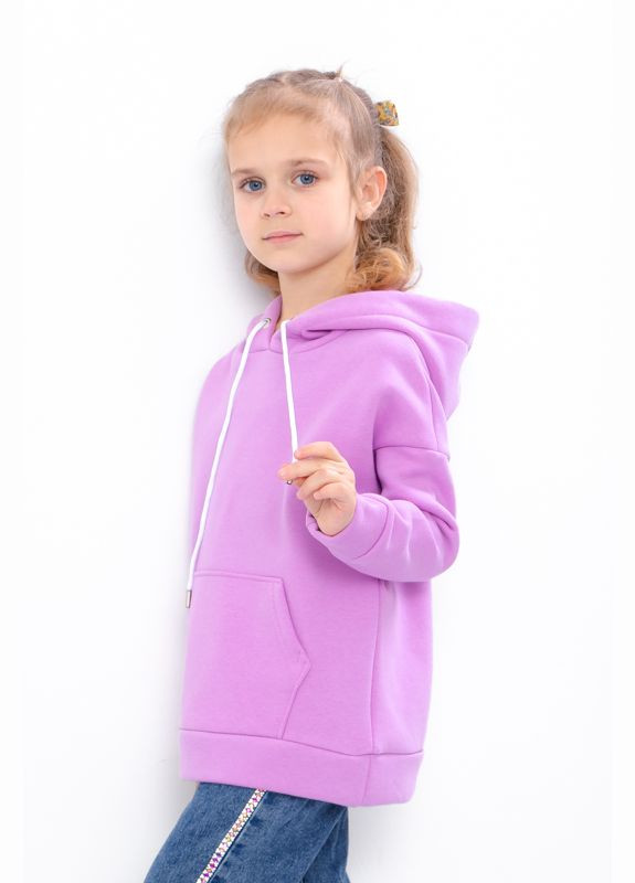 Тепле худі для дівчинки прямого крою з капюшоном та кишенею (p-12118) Носи своє (307389856)