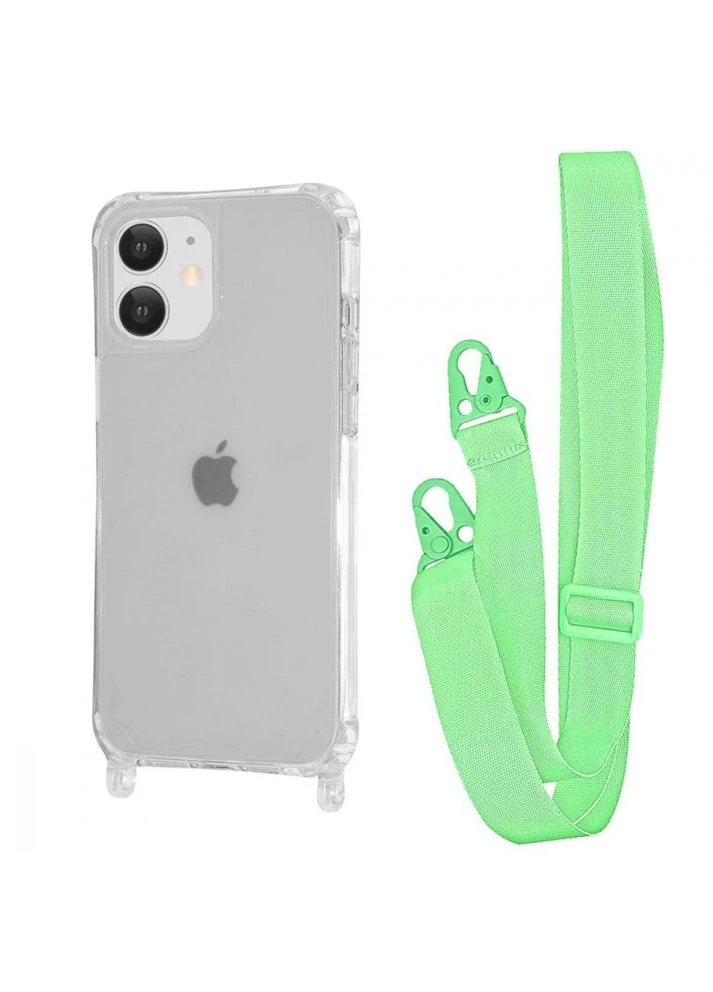 Чохол Clear Case With Strap для Iphone 11 Green Wave (338188266)