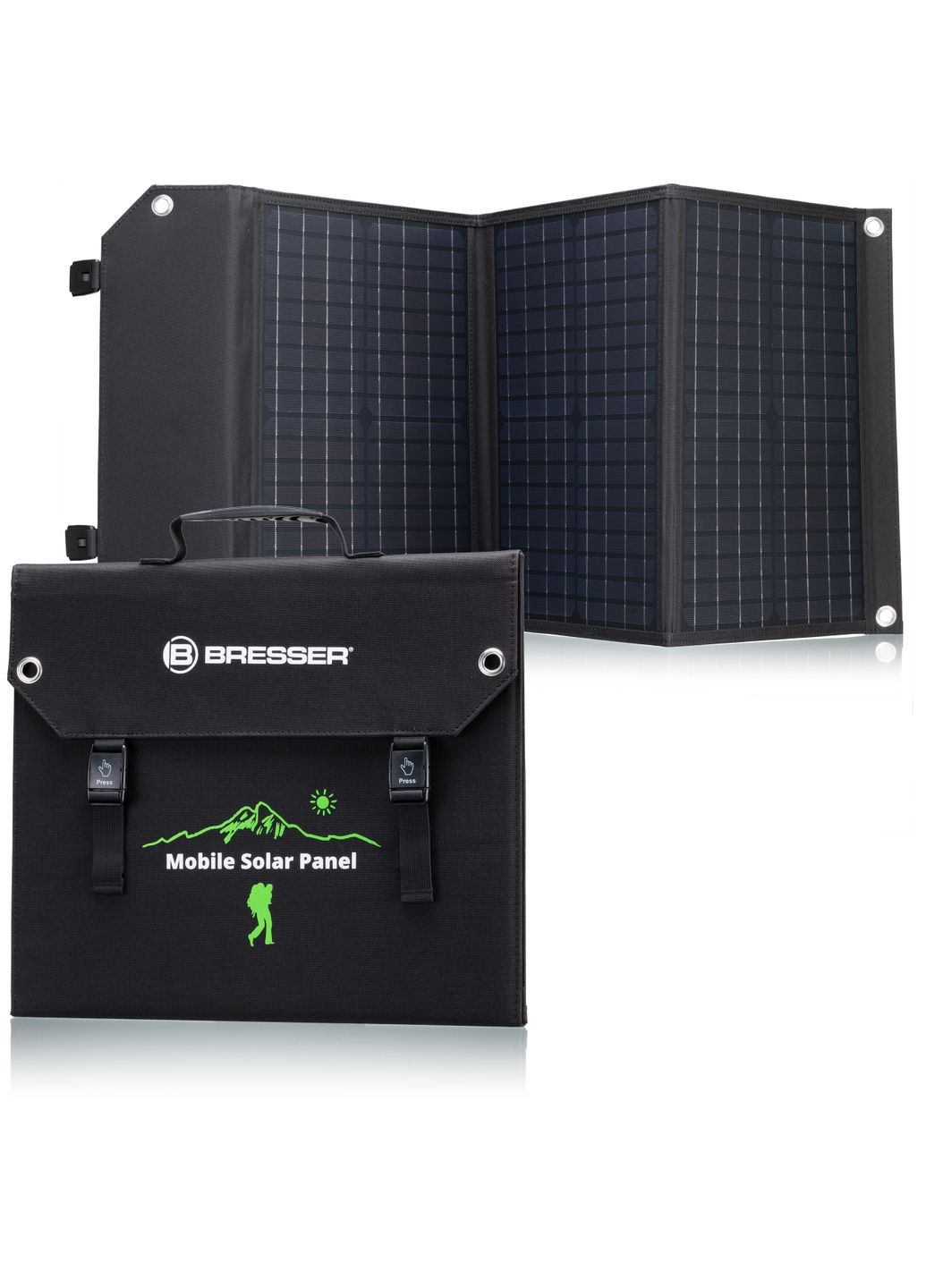 Портативний зарядний пристрій сонячна панель Mobile Solar Charger 60 Watt USB DC (3810050) Bresser (346534618)
