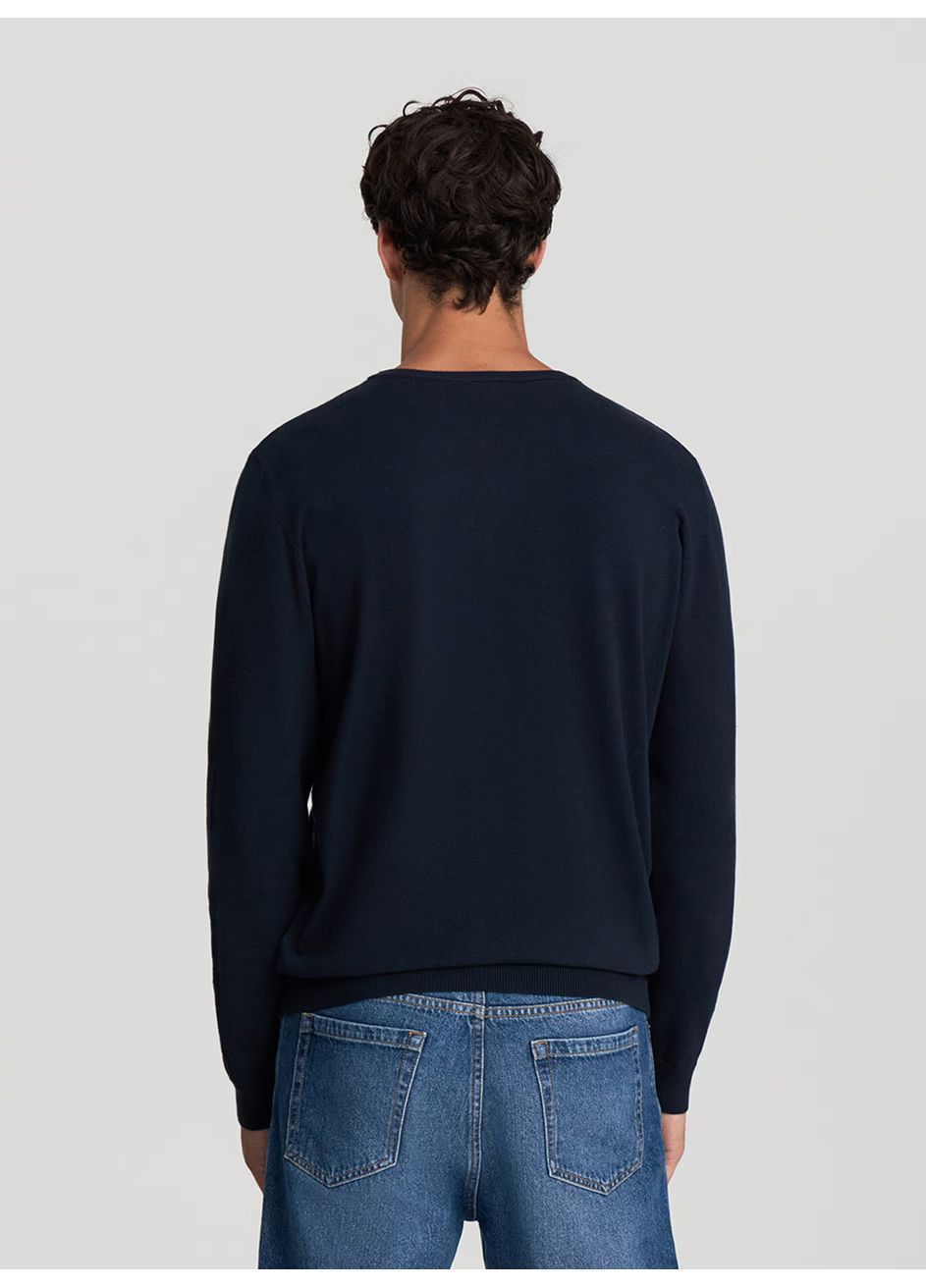 Темно-синій демісезонний светр чол Terranova