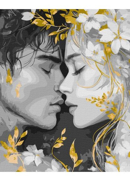 Картина за номерами - Погляд губами з фарбами металік extra ©art_selena_ua 40х50 см IDEYKA (362362193)