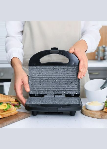 Сэндвичница бутербродница-гриль MG-367, гриль двухсторонний контактный, вафельница бутербродница Magio (364664825)
