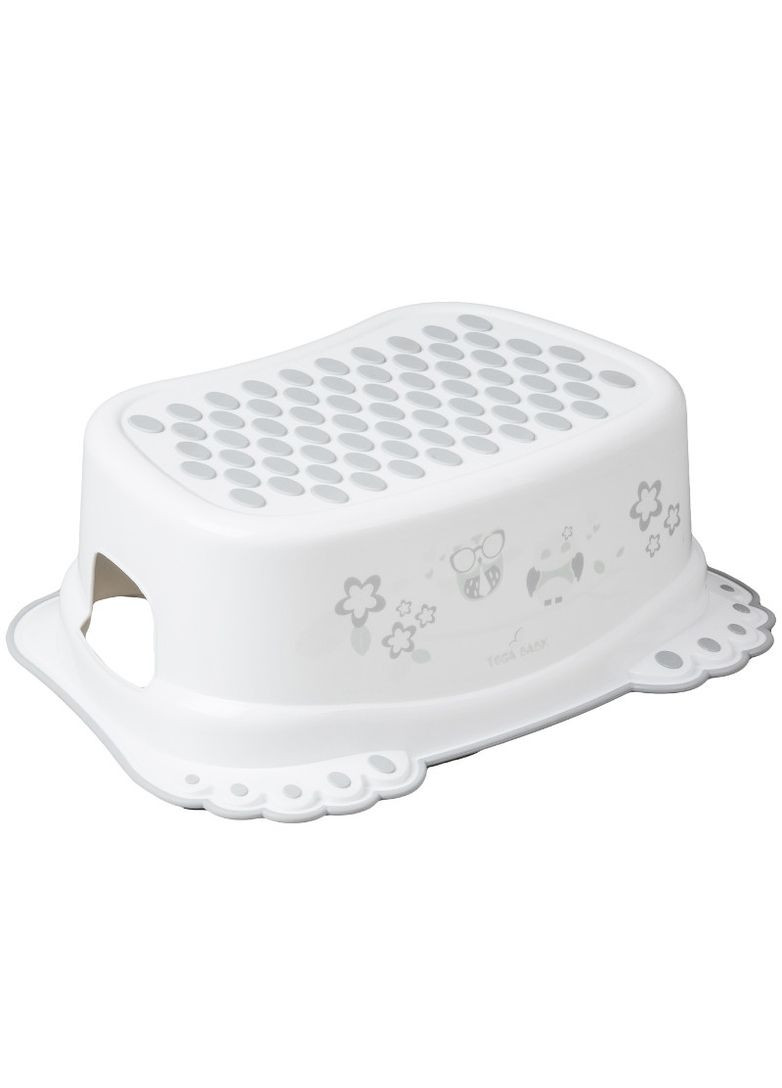 Сходинки дитячі антиковзкі у ванну OWLS white Tega Baby (362584913)