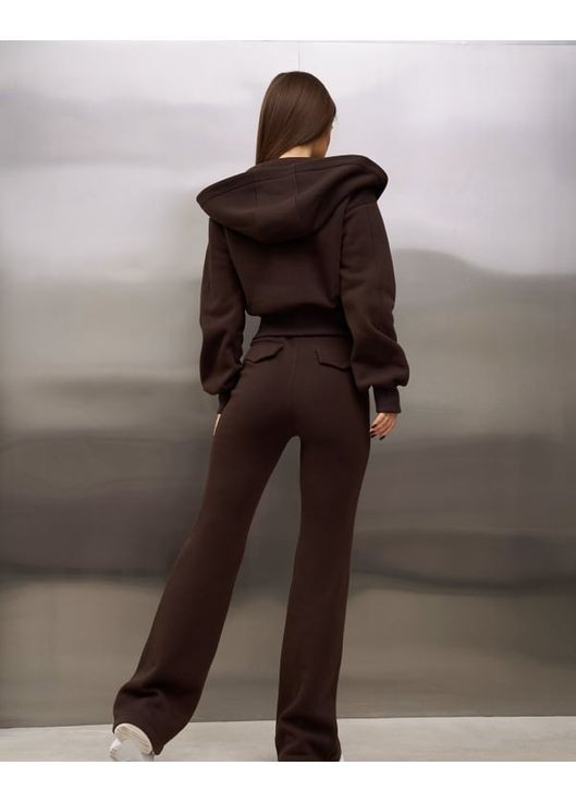 Утеплений костюм із брюками кльош ISSA PLUS (365633391)