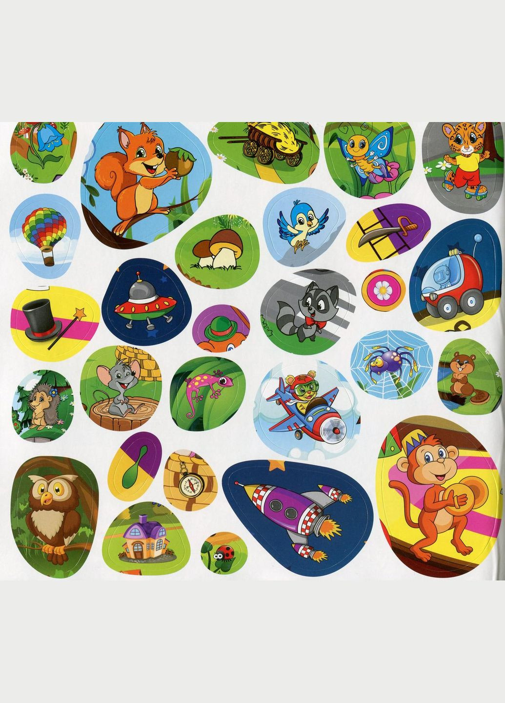 Найди отличия с наклейками. Енот Глорія (316123993)