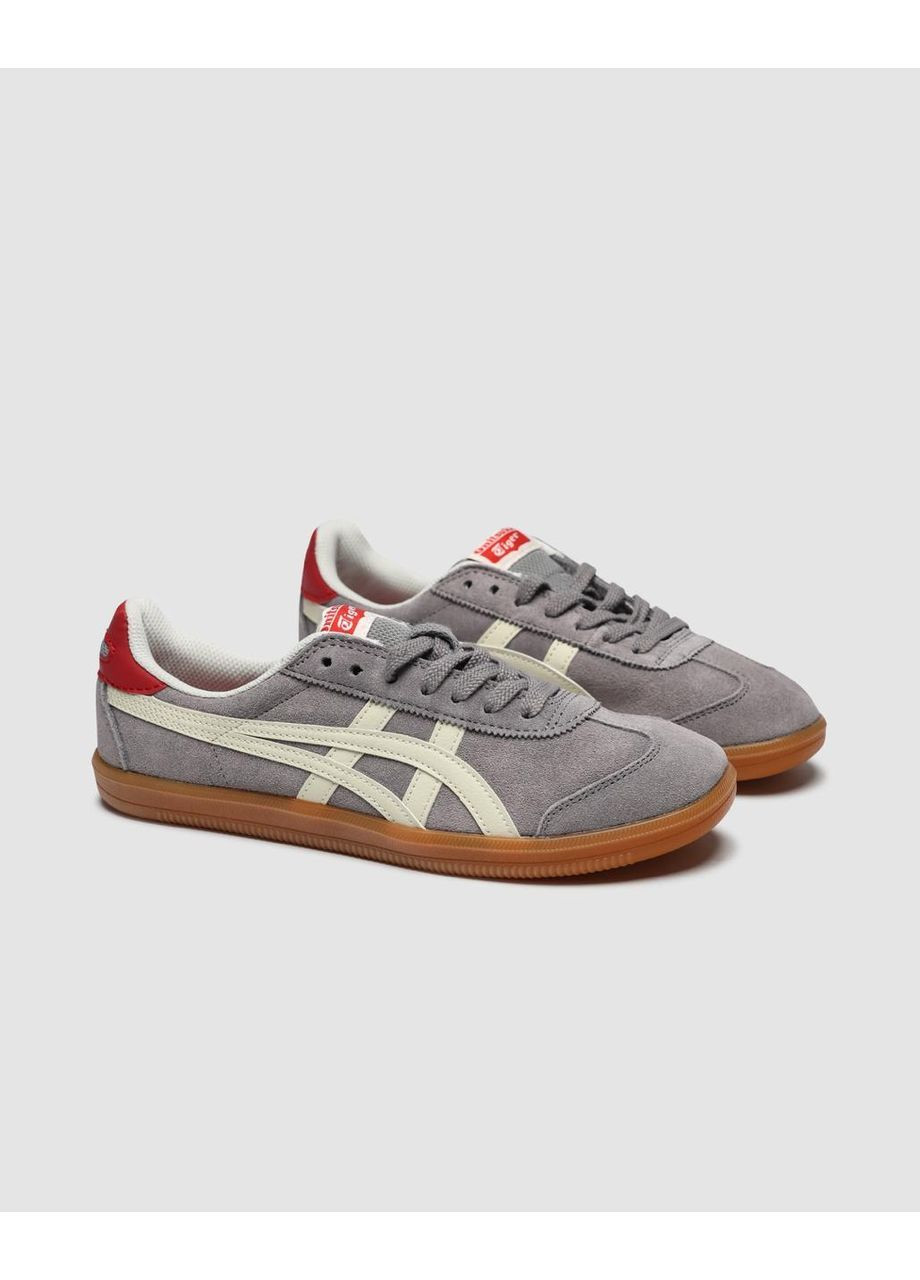 Серо-бежевые кроссовки asics tiger tokuten deep ash No Brand Onitsuka