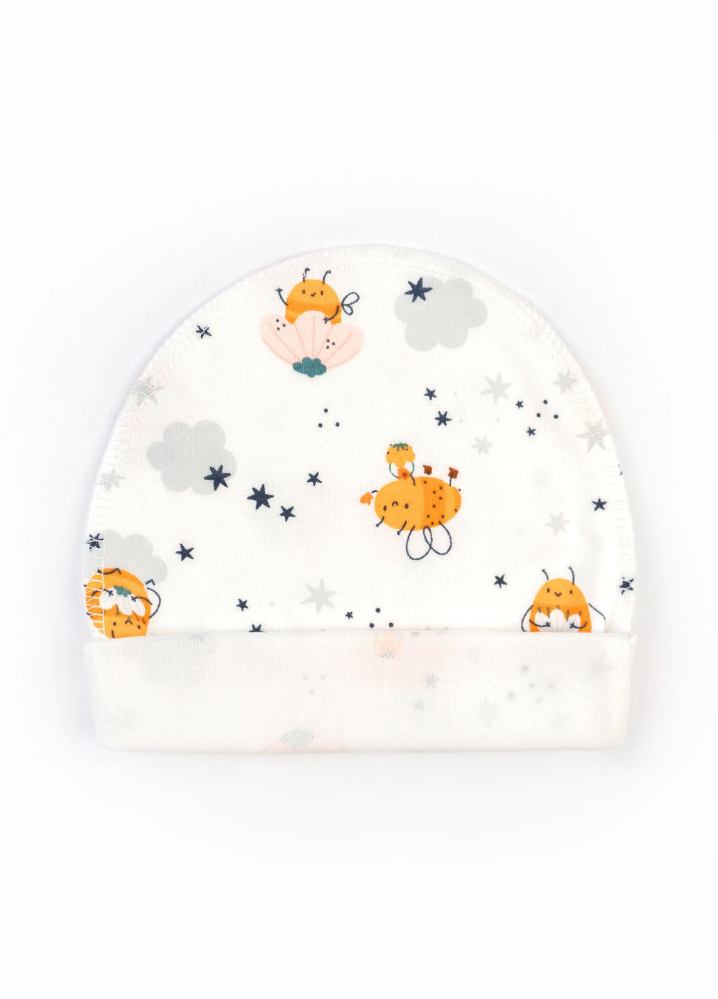 Шапочка Dexter`s для малышей с подворотом с пчелками bees 38 dexter's (341083384)