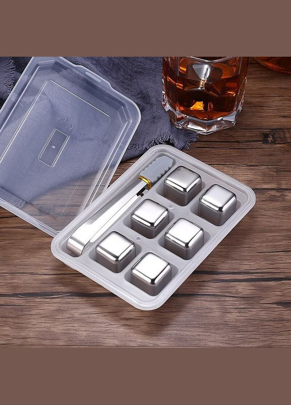 Набор многоразовых кубиков льда из нержавеющей стали Local House 6 штук (AH0011_2) No Brand (315885444)