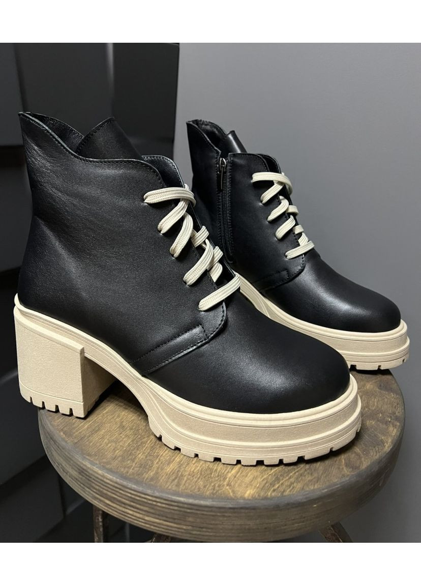 Зимние ботинки женские Mermaid на тракторной подошве, со шнуровкой