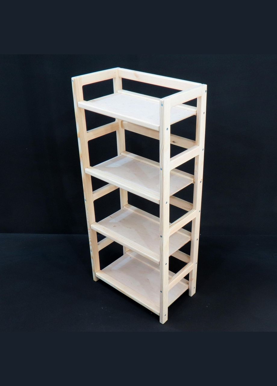 Етажерка розбірна з дерева Лестер 50х25х111 бланже (МЕБ-0020401) No Brand (327845754)