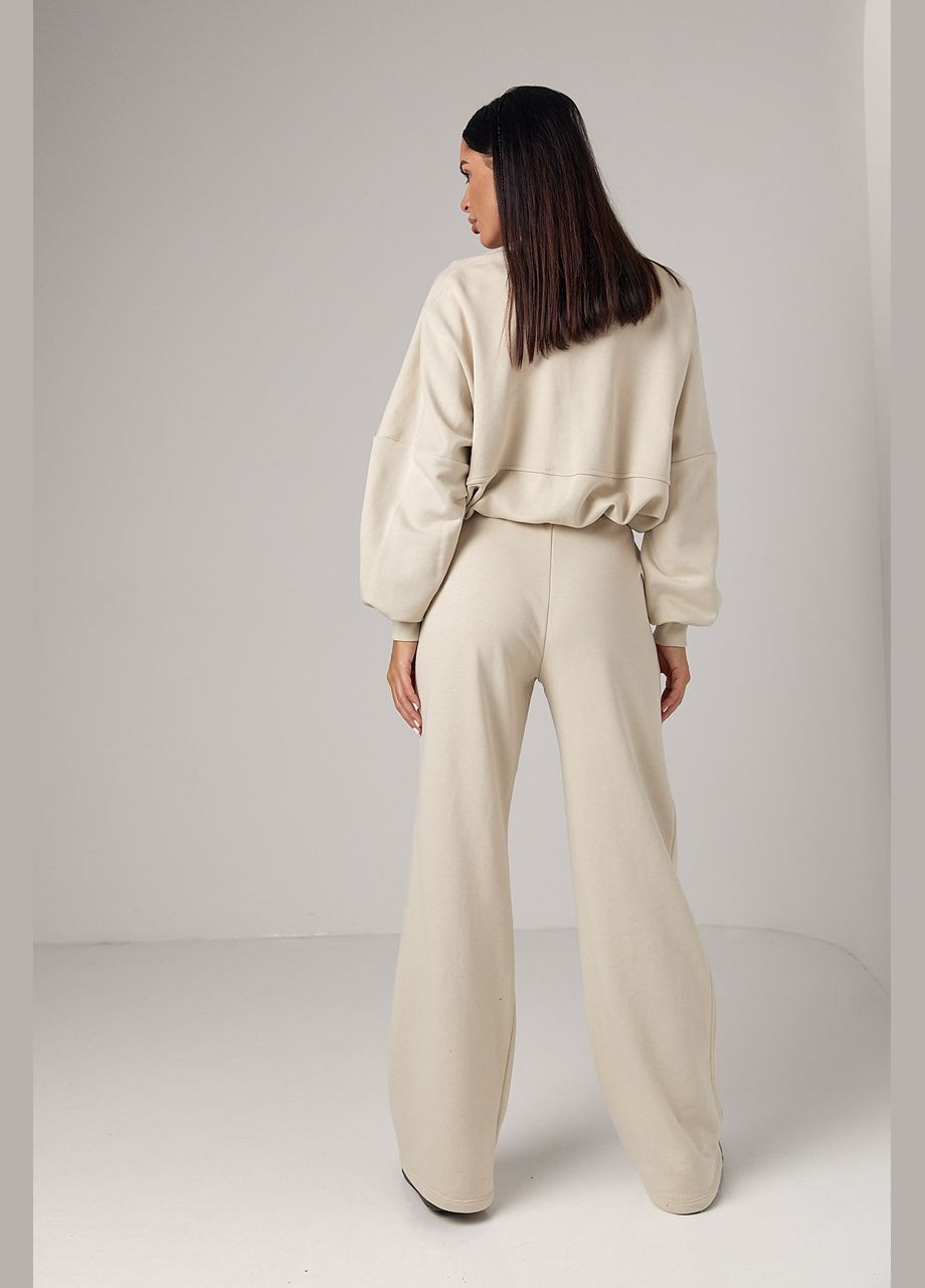 Спортивный костюм с прямыми штанами и кофтой на молнии Lurex (300073348)