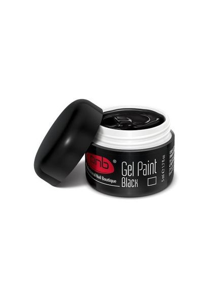 Гель фарба для дизайну Black/UV/LED Gel Paint 5ml PNB (299483909)