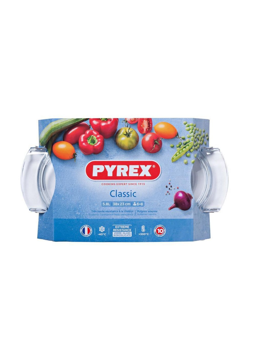 Каструля скляна овальна 4,4л+1,4л (460A000/7643 Classic) Pyrex (317254097)