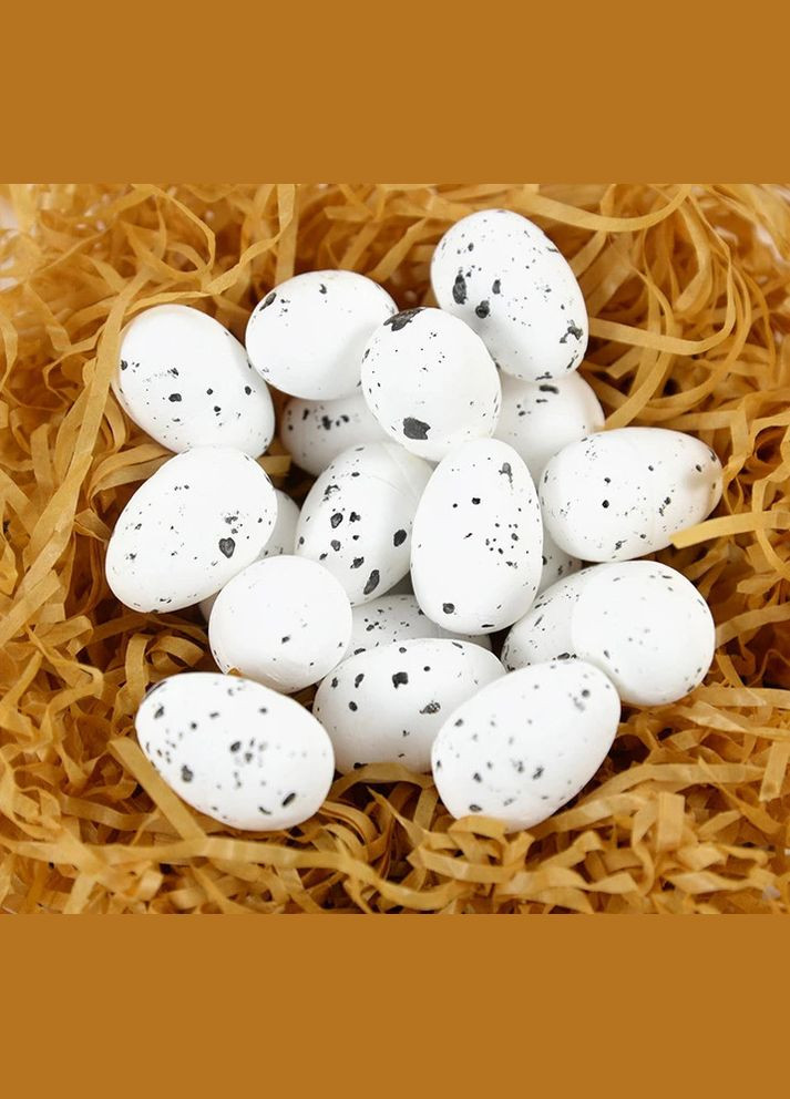 Яйца перепелиные, пенопласт, 2,5х2 см, белые, 5 шт No Brand (340486743)