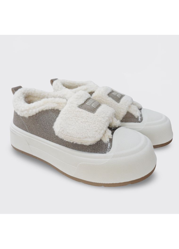 Бежевые кеды женские зимние бежевые (m043) 41 Loretta