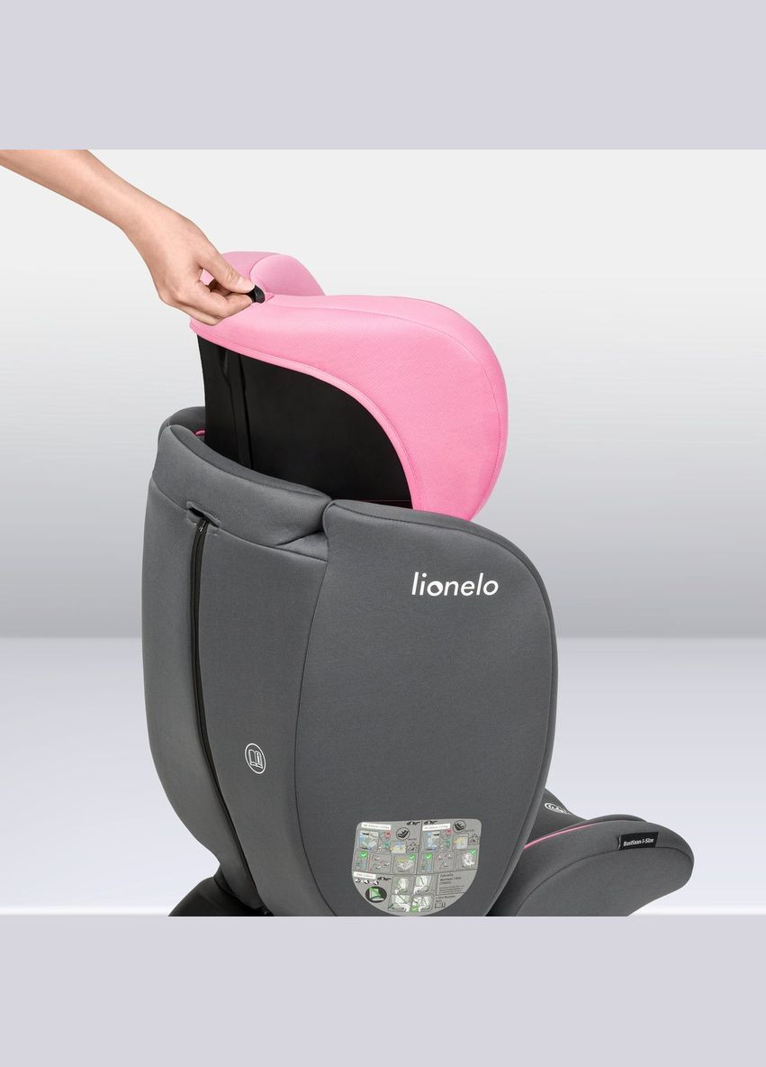 Автокрісло Bastiaan i-Size Pink Baby, рожеве Lionelo LO-BASTIAAN I-SIZE PINK BABY (328400726)