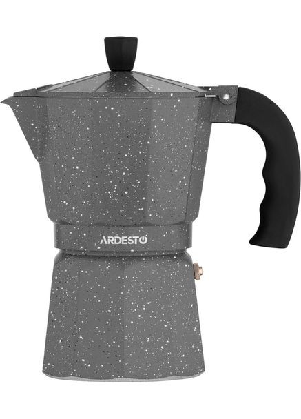 Гейзерна кавоварка Gemini Molise 9 чашок Сіра (AR0809AGS) Ardesto (315777611)