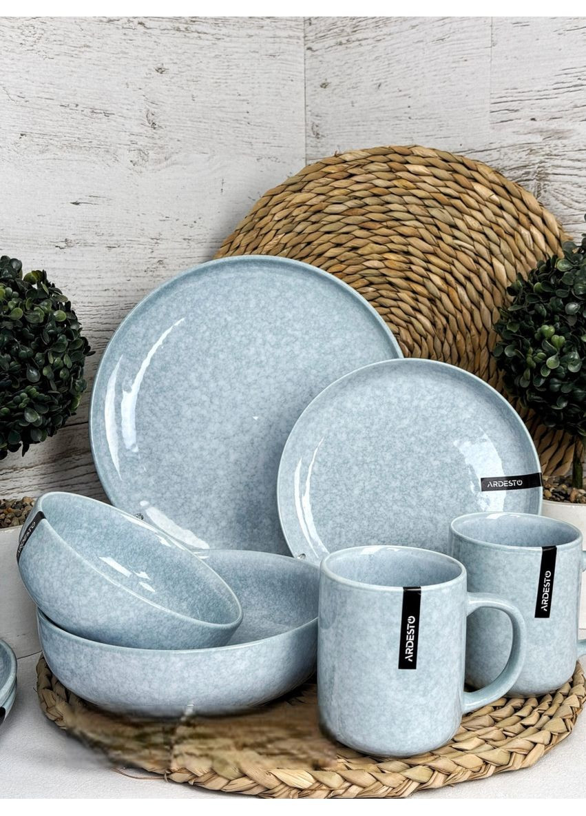 Сервиз столовый Loreto AR0010LB 10 предмета голубой Ardesto (350934531)