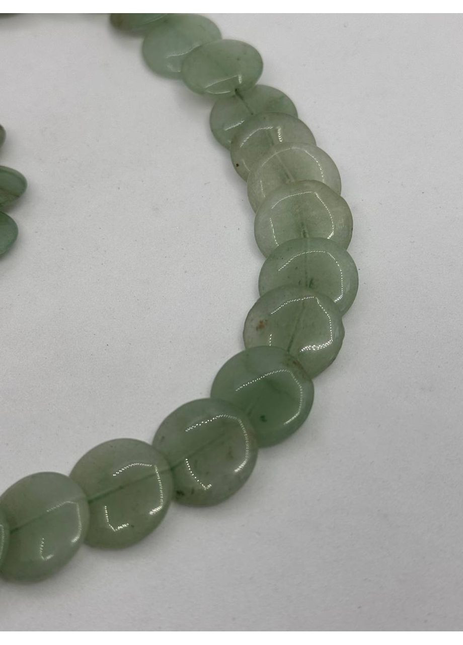Ожерелье из авантюрина 15*3 мм 45 см Зеленый No Brand (363829955)