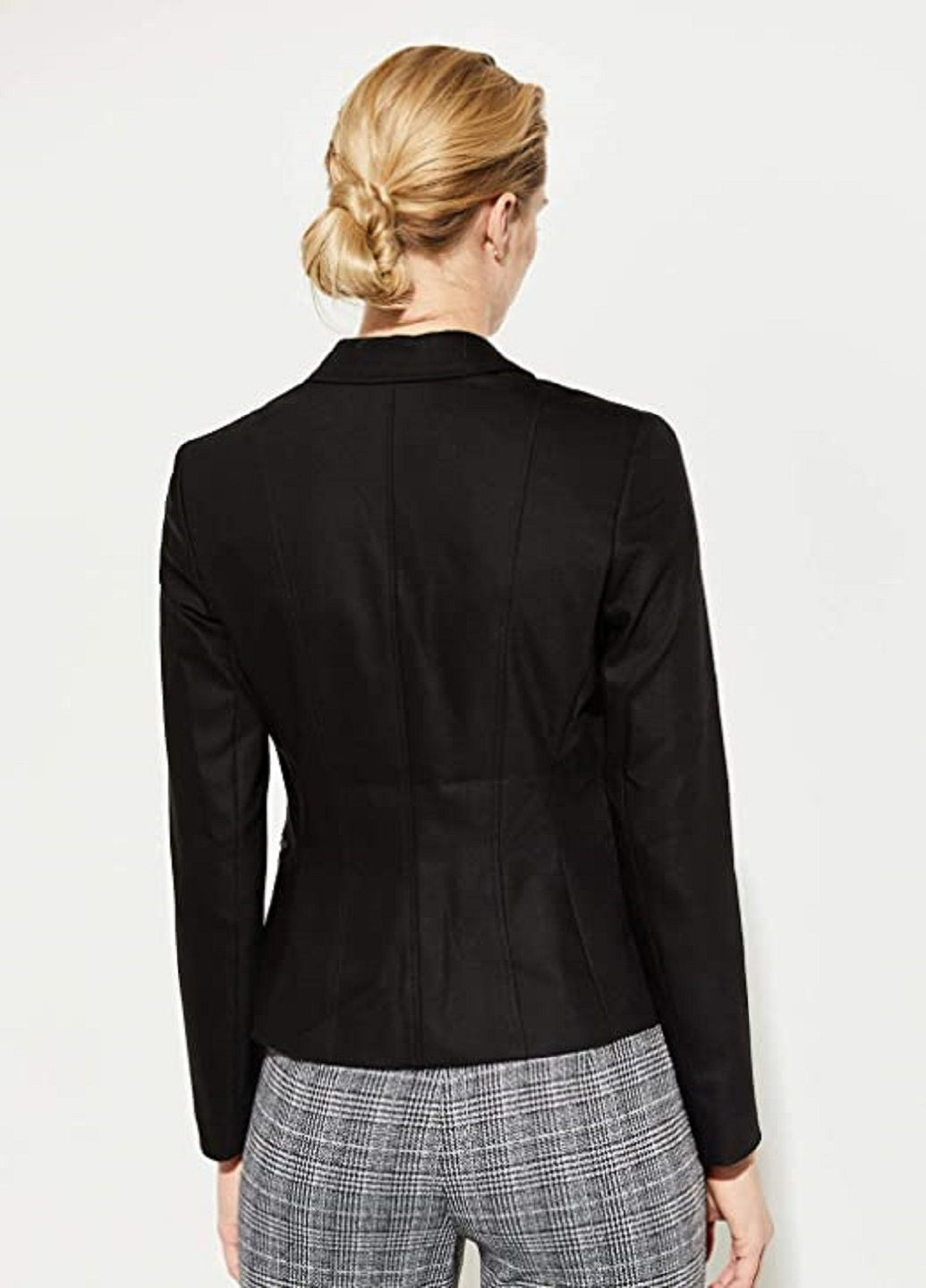 Черный женский жакет Comma однотонный - всесезон
