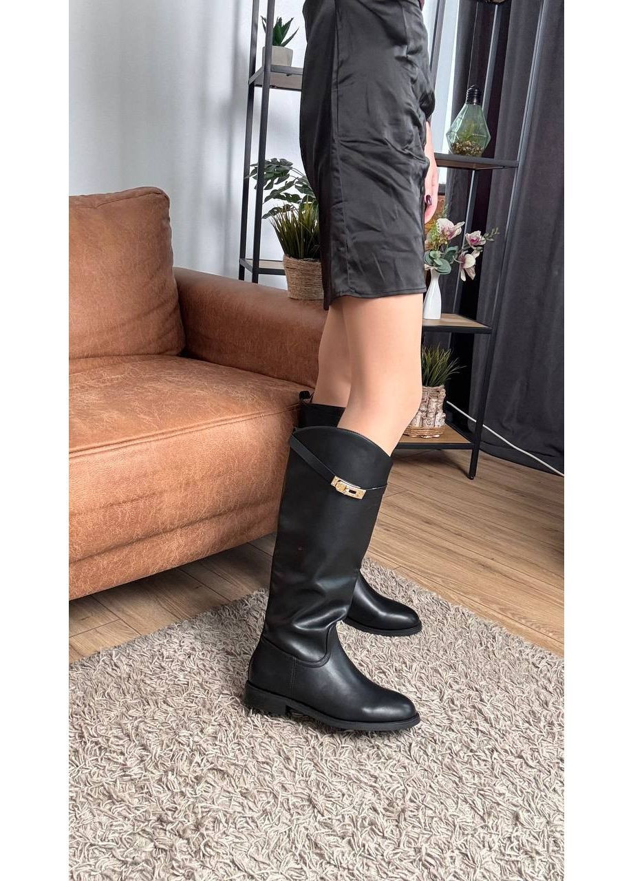 🖤 демисезонные сапоги из экокожи No Brand