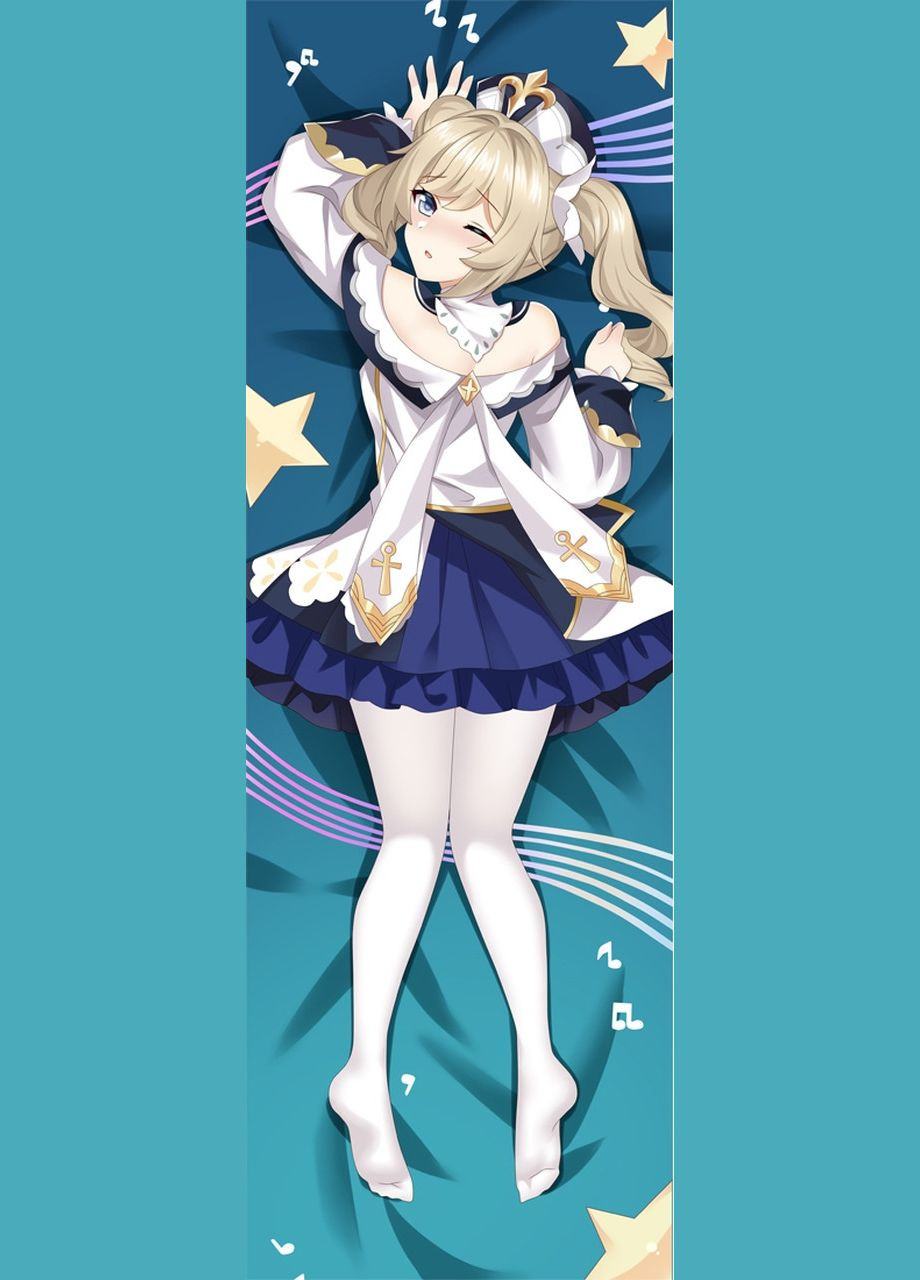 Дакимакура 150 х 50 см Барбара Геншин Удар Genshin Impact Barbara Подушка аниме принт объятия Viva (346056880)