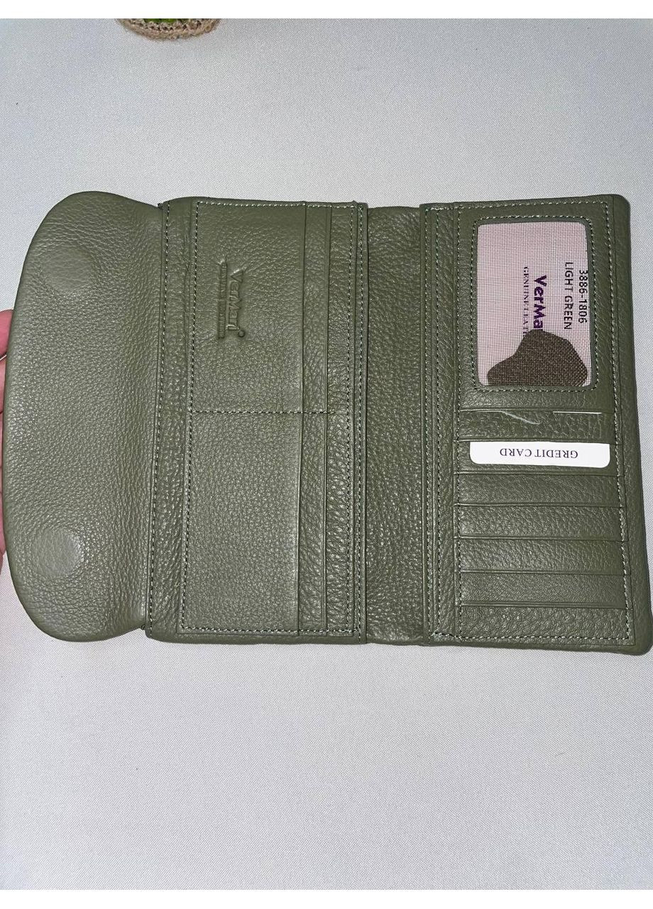 Шкіряний класичний гаманець жіночий зі слотами для карток Vermari (370381574)