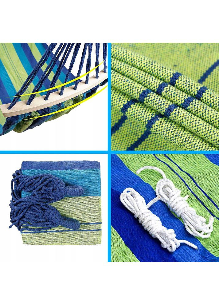 Одноместный гамак 4PROS разноцветный No Brand (365061897)