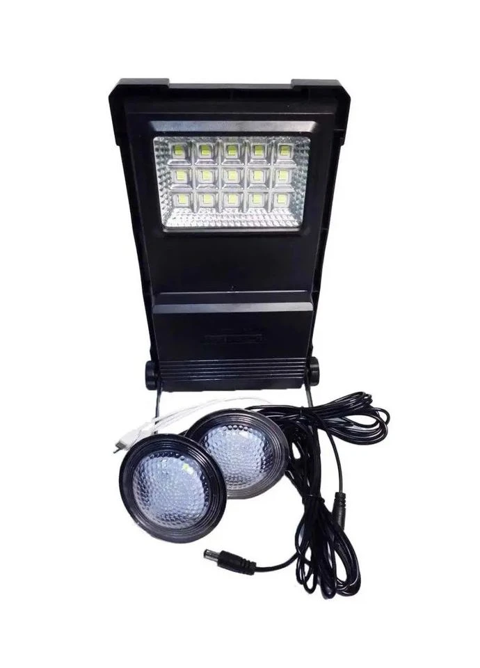 Портативная система освещения GD-07a 2 LED лампы + солнечная панель с прожектором 3000 mAh GDTimes (395882320)