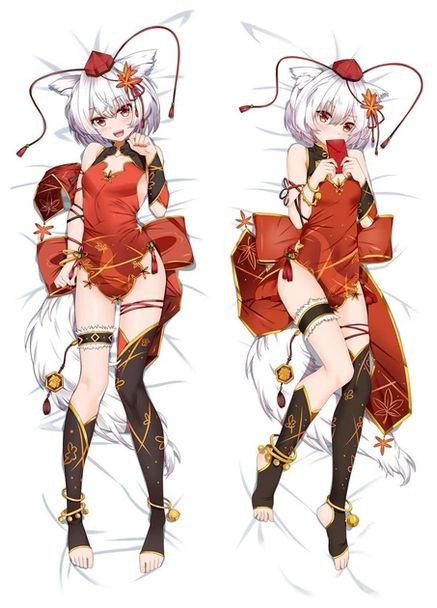 Дакiмакура 150х50 см Моміджі Інубасірі Тохо Подушка з наволочкою двостороння Viva (356775405)