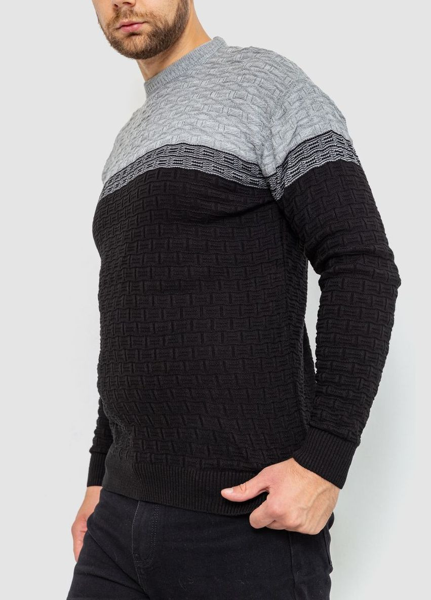 Чорний демісезонний светр чоловічий 161r883 Ager