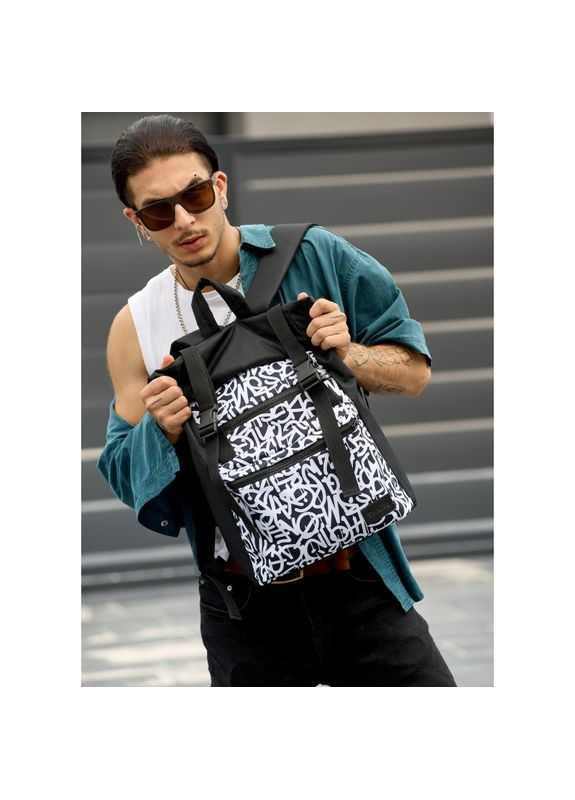 Чоловічий рюкзак RollTop ZARD з принтом Graphity Sambag (322870494)