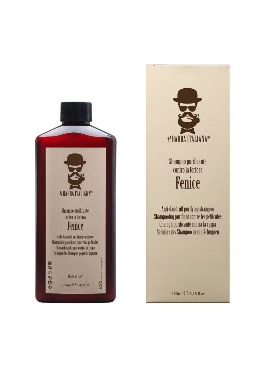 Очищающий шампунь против перхоти Fenice, 250 мл Barba Italiana Fenice Barba (365756511)