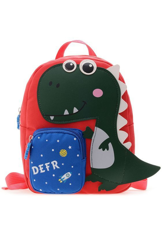 Дитячий рюкзак Small Dino Red Black, червоний () Evo-Kids 2418-12 Red Black Dino (370498940)