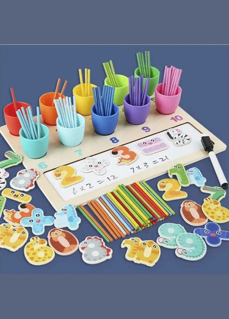 Деревянная Логическая игра "Математика" 58602 Bambi (336332702)