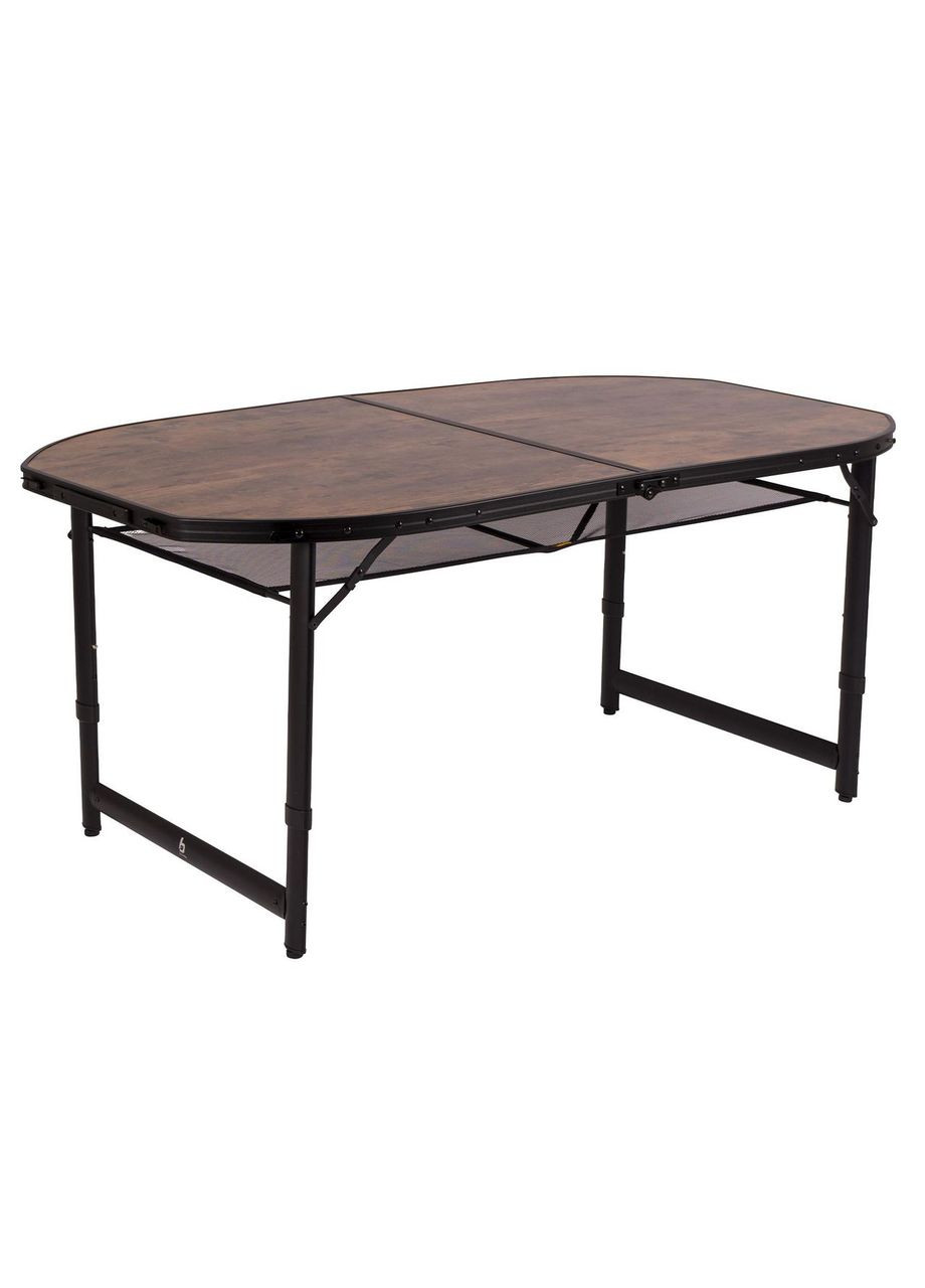 Стіл Woodbine Oval 150x80 cm Black/Wood look (1404230) Bo-Camp (363044594)