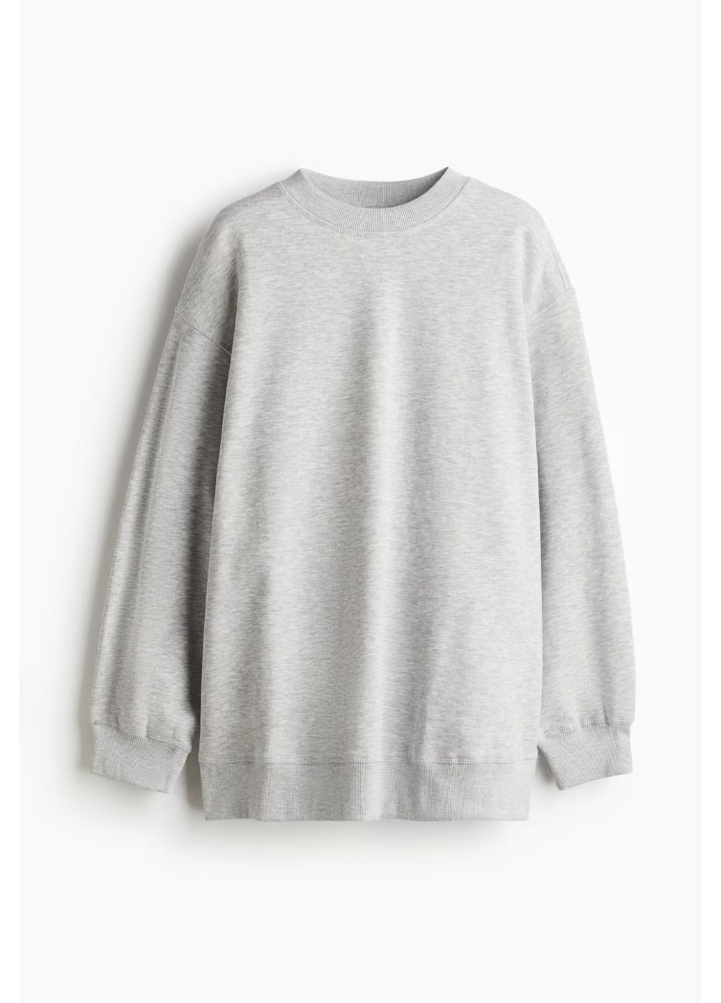 Світло-сірий світшот на флісі H&M однотонний (361626309)